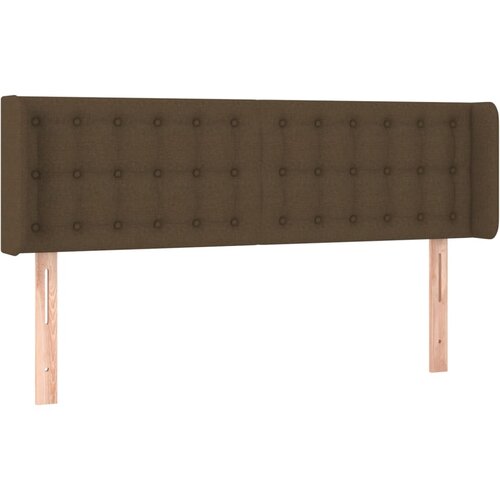 Maison Chic vzglavna omarica - nočna omarica - posteljna omarica z ušesi temno rjavo 147x16x78/88 cm blago, (21708856) Cene