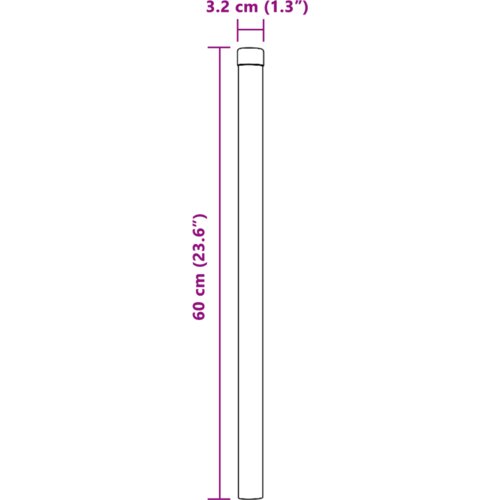 vidaXL Ograde 2 pcs Srebrno 60 cm Čelik s praškastim premazom Cene