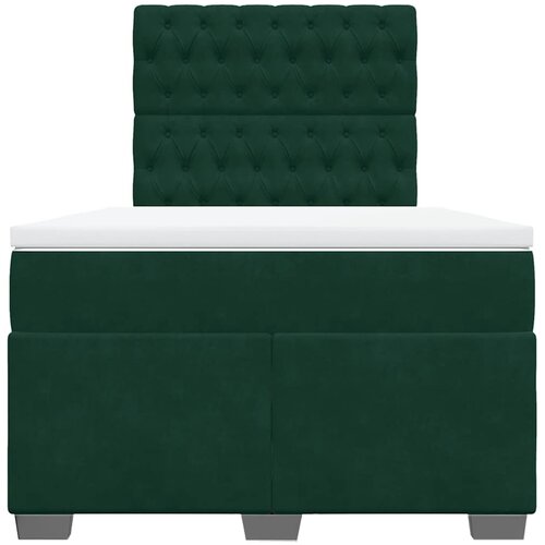 Box spring krevet s madracem tamnozeleni 120x200 cm bar&amp;scaron;unasti Slike