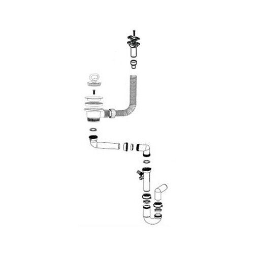 Sink Solution prostorski sifon 70 (1,1/2&amp;amp;quot;) vp Slike