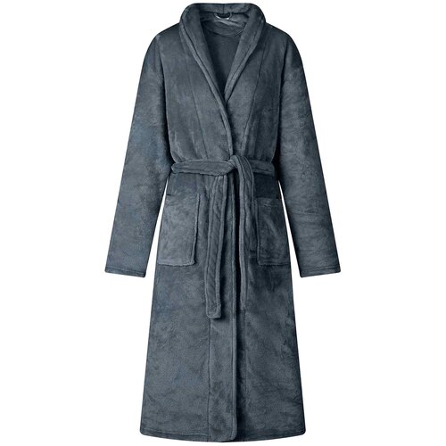 vidaXL Kopalni plašč brez kapuce Temno modra xl Flanel Cene