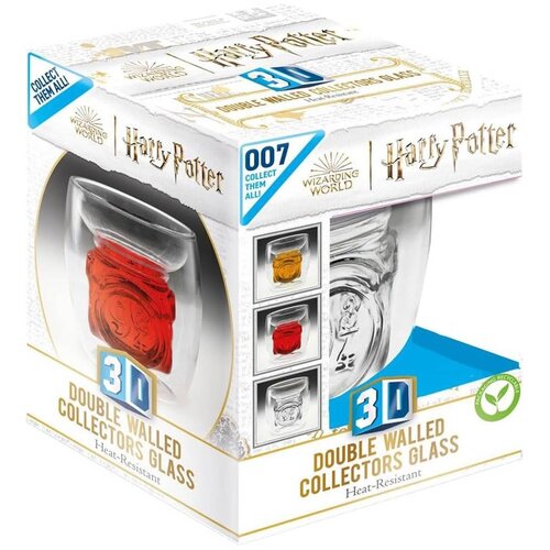 Pyramid čaša harry potter - platform 9 3/4 sign - 3D doubble walled glass Cene
