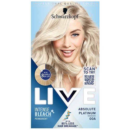 LIVE Intense Bleach odstranjivač boje za kosu 00A Absolute Platinum 1 kom Cijene