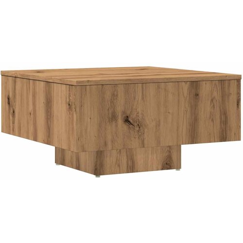 Maison Chic Klubska mizica - kavna mizica - Nizka mizica artisan hrast 60x60x31,5 cm inženirski les, (21754166) Cene