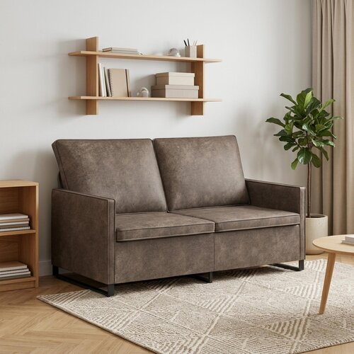  Kauč za dvoje Tamnosiva 150 x 81 x 82 cm Umjetni sued Cene