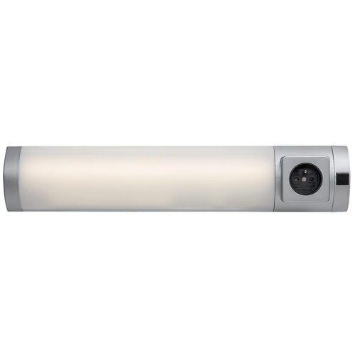 Rabalux zidna lampa Soft2E, Sa utičnicom, LED, 5W, 4000K, 45cm, Srebrne boje Slike