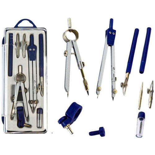  Geometric Drawing Set Technical Compass Organizer 9 pcs. Cijene