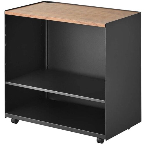 YAMAZAKI Crni metalni regal na kotačima 60x59x35 cm Tower &ndash; Cijene