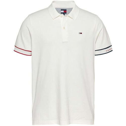 Tommy Jeans Majice &amp;amp; Polo majice DM0DM21306 Bela Slike