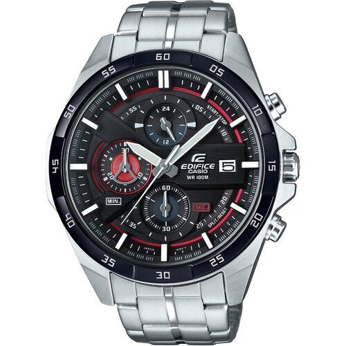 Casio Mu&amp;scaron;ki sat Edifice srebrno-crni Slike