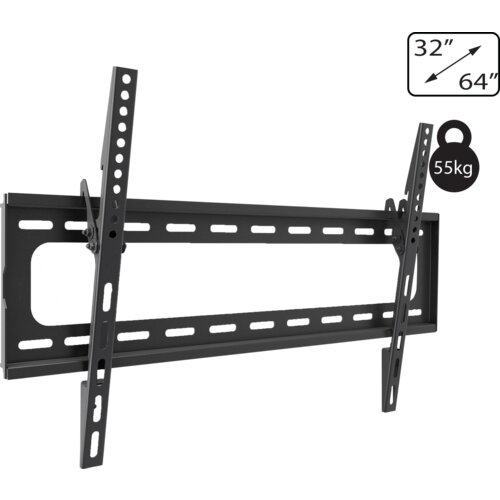 Amiko Nosač zidni za TV prijemnik 32" - 64", 55 kg, 2D - Wallmaster 32-64 Tilt Cijene