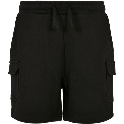 Urban Classics Kids Boys&amp;#039; Organic Cargo Sweat Shorts - Black Slike
