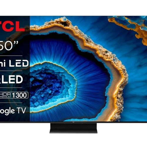 Tcl 50”C805 QD-Mini LED 4K TVGoogle TV; DMI 2.1 ALLM 144Hz;144Hz Motion Clarity Pro; Dolby Atmos