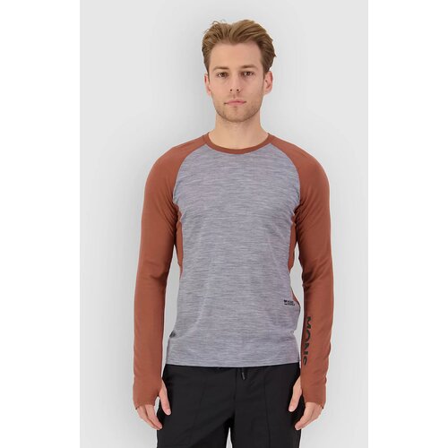 Mons Royale Temple Merino Long Sleeve Funkcijska majica cinnamon / grey heather Cene
