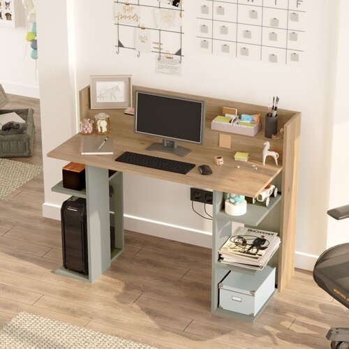 Hanah home VR1-SY Oak zeleni radni sto Cene