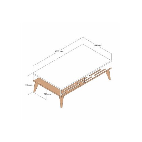 Woody Fashion Club sto Valensiya 105x60x34,6cm Orah Cene