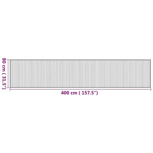  Tepih pravokutni prirodni 80 x 400 cm od bambusa Slike
