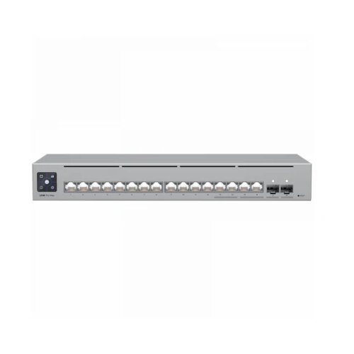 Ubiquiti 16-port, Layer 3 Etherlighting switch 2.5 GbE and versatile mounting options, 4x 2.5 GbE RJ45 ports, 12x GbE RJ45 ports, 2x 10G SFP+ ports Cene