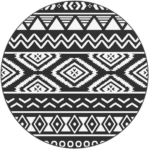Maison Chic Zunanja Preproga, Rug črna Ø120 cm PP, (22122612) Cene