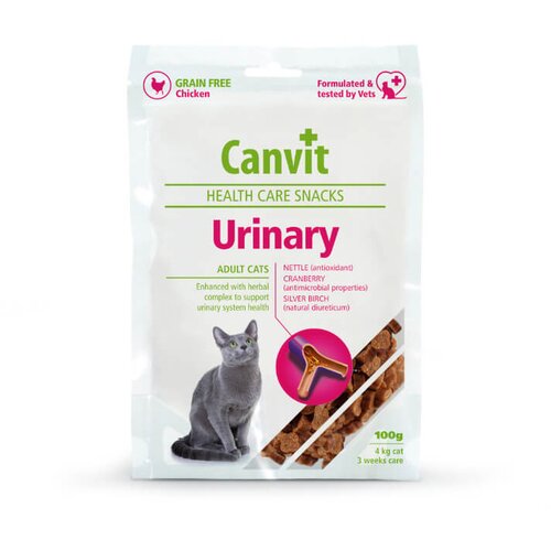 Canvit Health Care Snacks pribolj&scaron;ki za urinarni trakt mačk - 100 g Cene