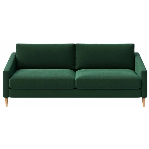 Ame Yens Tamno zelena baršunasti sofa 200 cm Karoto –