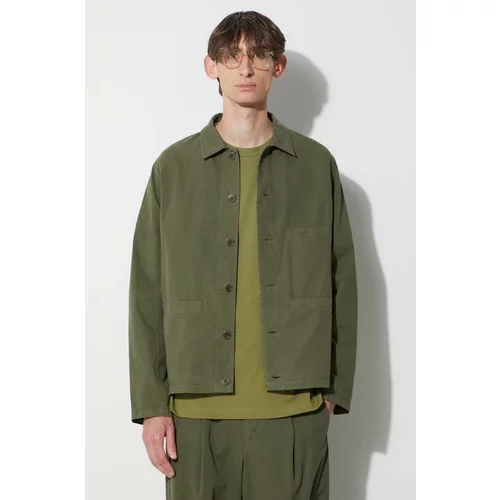 A.P.C. Pamučna jakna boja: zelena, za prijelazno razdoblje