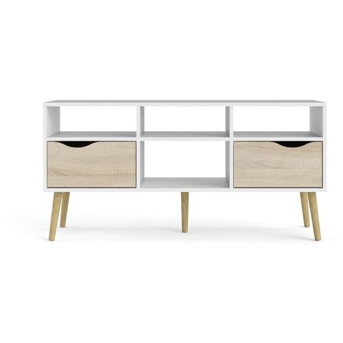 Tvilum Bela TV mizica Oslo, 117 x 57 cm Cene