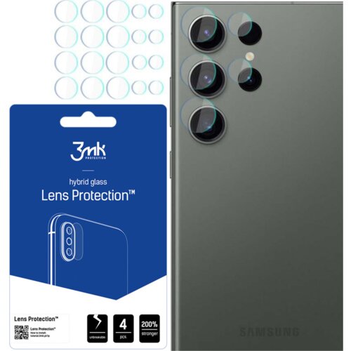 3mk ZA&amp;Scaron;ČITA ZA LEČE ZA SAMSUNG GALAXY S23 ULTRA ZA&amp;Scaron;ČITNI STEKLENI OVITEK, (21966288) Slike
