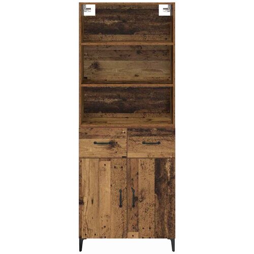  Highboard Staro drvo 69,5 x 34 x 180 cm Konstruirano drvo Slike