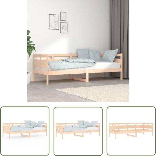 The Living Store Dnevna postelja trdna borovina 80x200 cm - Dnevna Postelja, (21737302) Cene