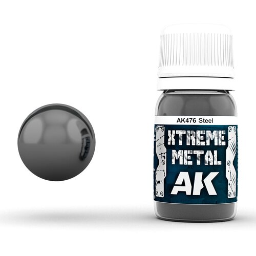AK Interactive Xtreme Metal Steel 30ml - AK476 Cene