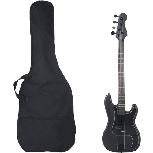 vidaXL Električna bas gitara za početnike s torbom crna 4/4 46 Cijene
