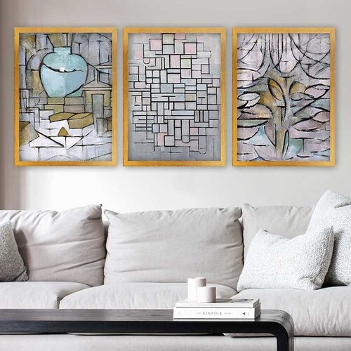 Wallity Set uramljenih slika 3AC_UN3894517, 3 dijela Cijene