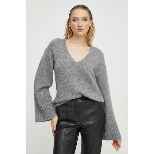 By Malene Birger Vuneni pulover za žene, boja: siva, topli
