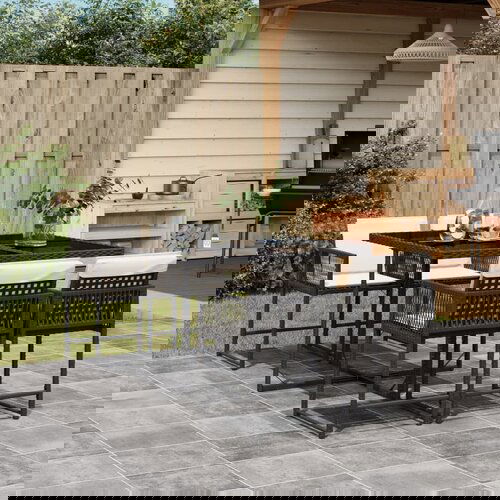 vidaXL 5-dijelni vrtni blagovaonski set s jastucima od poliratana crni Cijene