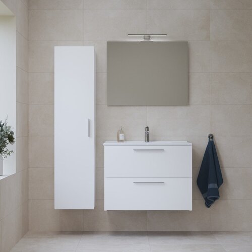 Vitra MIASET80BSET Mia 79 x 61 x 39,5 cm kopalni&amp;scaron;ki sestav s stransko omarico Slike