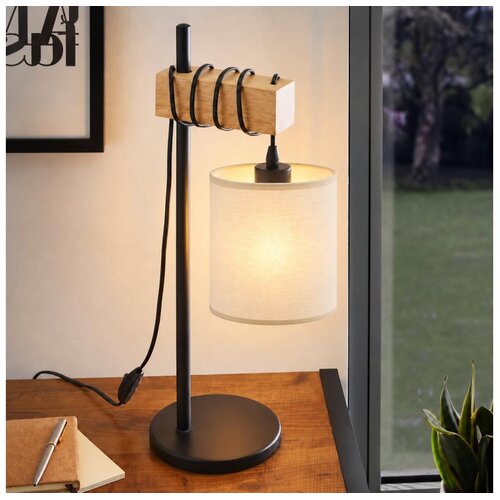 Brilagi Stona lampa NUBILA 1xE27/40W/230V braon/crna/krem Slike