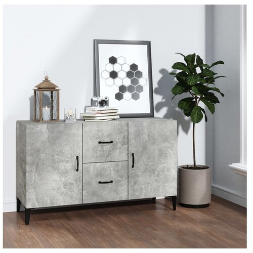  Komoda siva boja betona 100x36x60 cm od konstruiranog drva Cijene