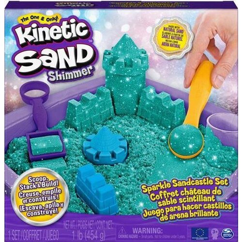 Kinetic Sand Shimmer - Set ble&amp;scaron;čečega peskovnika (zelena) (6061828), (21381922) Slike
