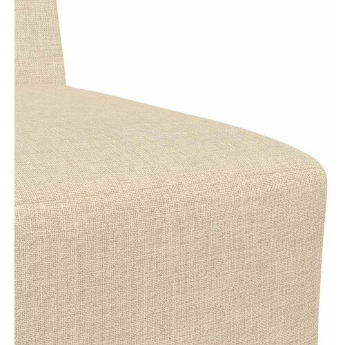  Modularna sofa bez naslona za ruke krem boje 55 cm, tkanina Slike