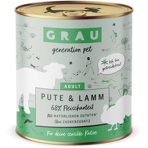 GRAU Adult bez žitarica 6 x 800 g - Puretina i janjetina Cijene