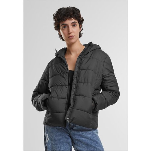 Urban Classics Women&amp;#039;s short quilted jacket with hood black Slike