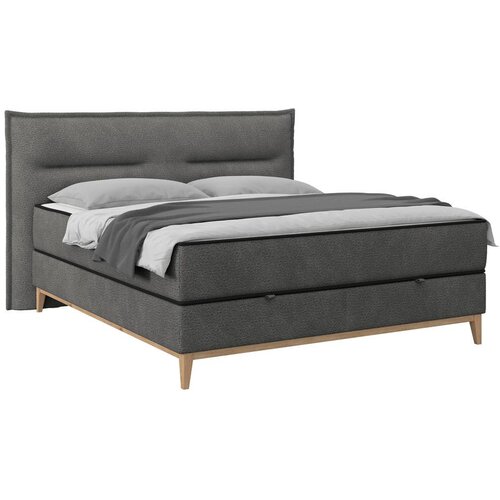 Premium Living Postelja Z Vzmetnico Smile, Antracit, 160x200 Slike