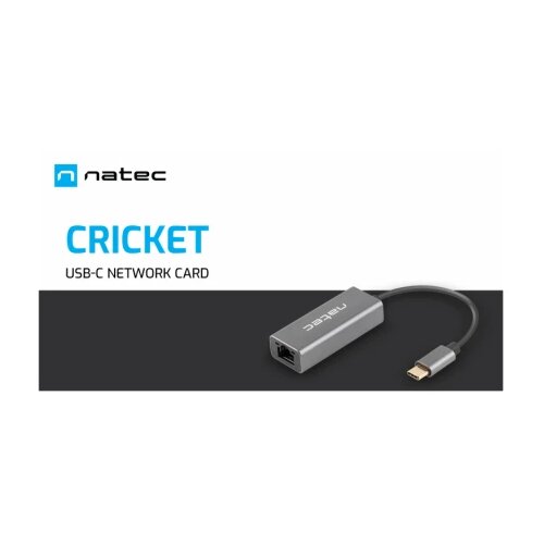 Natec CRICKET, USB Type-C to Gigabit Ethernet 10/100/1000Mbps Adapter Cene