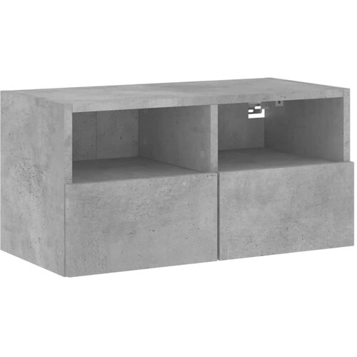 Maison Chic Stenska TV omarica - TV stojalo - Televizijska omarica betonsko siva 60x30x30 cm inženirski les, (21700096) Slike