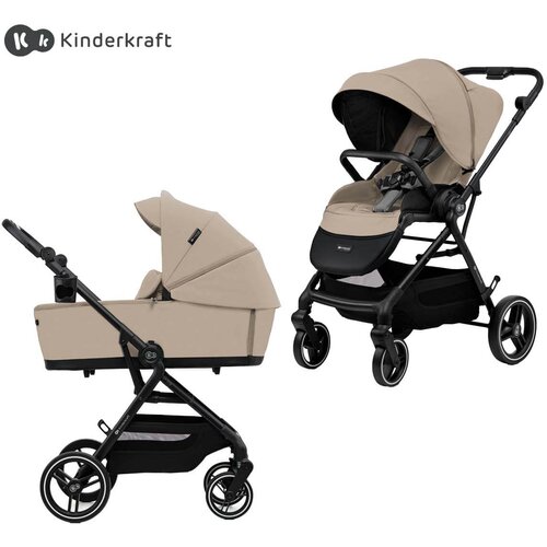 Kinderkraft otroški voziček 2v1 yoxi™ sand beige Cene