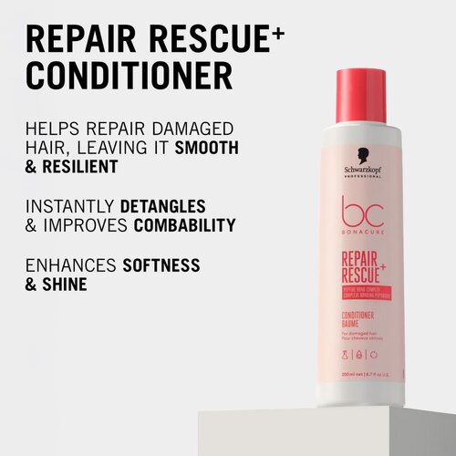 Schwarzkopf Professional BC Bonacure Repair Rescue+ intenzivni balzam za po&amp;scaron;kodovane lase 200 ml Slike