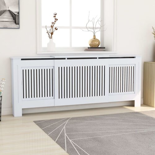  Pokrov za radijator mdf bijeli 205 cm Slike