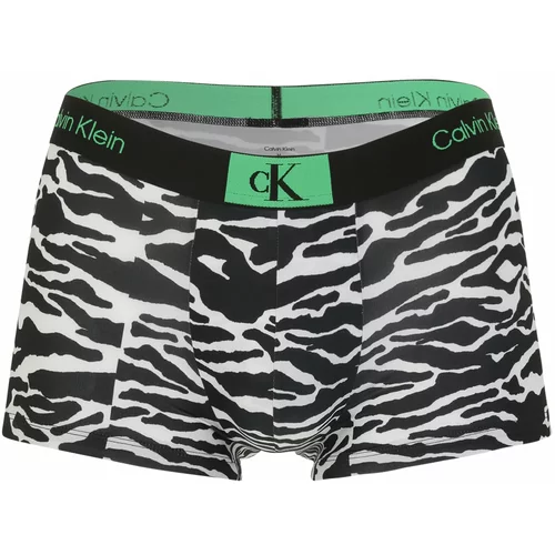 Calvin Klein Underwear Boksarice zelena / črna / bela