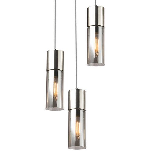 Globo 21000-3HN - Luster na sajli ANNIKA 3xE27/25W/230V, prečnik 30 cm, hrom Slike